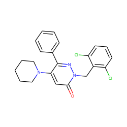 O=c1cc(N2CCCCC2)c(-c2ccccc2)nn1Cc1c(Cl)cccc1Cl ZINC000004092537