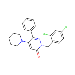 O=c1cc(N2CCCCC2)c(-c2ccccc2)nn1Cc1ccc(Cl)cc1Cl ZINC000004092548