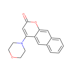 O=c1cc(N2CCOCC2)c2cc3ccccc3cc2o1 ZINC000013608037