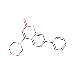 O=c1cc(N2CCOCC2)c2ccc(-c3ccccc3)cc2o1 ZINC000049775564