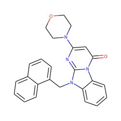 O=c1cc(N2CCOCC2)nc2n(Cc3cccc4ccccc34)c3ccccc3n12 ZINC000073294567