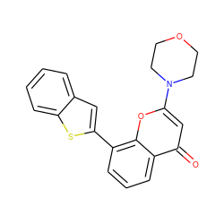 O=c1cc(N2CCOCC2)oc2c(-c3cc4ccccc4s3)cccc12 ZINC000013677257