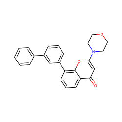 O=c1cc(N2CCOCC2)oc2c(-c3cccc(-c4ccccc4)c3)cccc12 ZINC000101172020