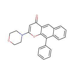 O=c1cc(N2CCOCC2)oc2c(-c3ccccc3)c3ccccc3cc12 ZINC001772578217