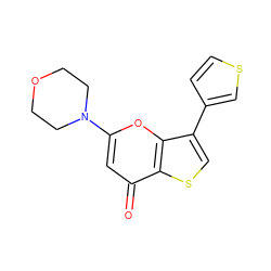 O=c1cc(N2CCOCC2)oc2c(-c3ccsc3)csc12 ZINC000101661809