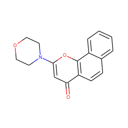 O=c1cc(N2CCOCC2)oc2c1ccc1ccccc12 ZINC000000009230