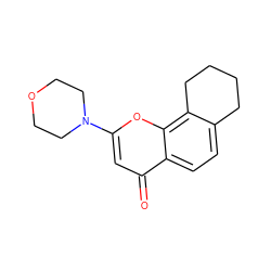 O=c1cc(N2CCOCC2)oc2c3c(ccc12)CCCC3 ZINC000000003123