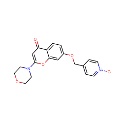 O=c1cc(N2CCOCC2)oc2cc(OCc3cc[n+]([O-])cc3)ccc12 ZINC000013677057