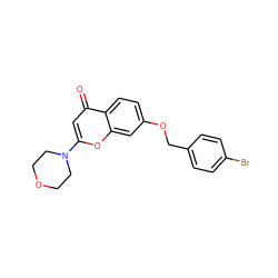 O=c1cc(N2CCOCC2)oc2cc(OCc3ccc(Br)cc3)ccc12 ZINC000013676989