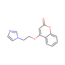 O=c1cc(OCCn2ccnc2)c2ccccc2o1 ZINC000013586715