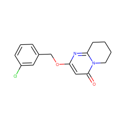 O=c1cc(OCc2cccc(Cl)c2)nc2n1CCCC2 ZINC001772580400