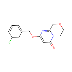 O=c1cc(OCc2cccc(Cl)c2)nc2n1CCOC2 ZINC001772627911