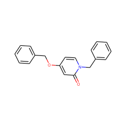 O=c1cc(OCc2ccccc2)ccn1Cc1ccccc1 ZINC000029048294