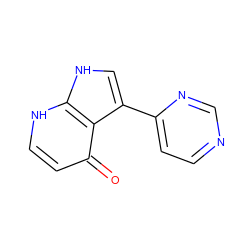 O=c1cc[nH]c2[nH]cc(-c3ccncn3)c12 ZINC000029135003