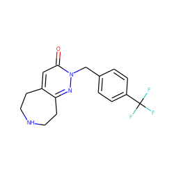 O=c1cc2c(nn1Cc1ccc(C(F)(F)F)cc1)CCNCC2 ZINC000045300083