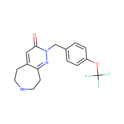 O=c1cc2c(nn1Cc1ccc(OC(F)(F)F)cc1)CCNCC2 ZINC000045261522