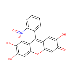 O=c1cc2oc3cc(O)c(O)cc3c(-c3ccccc3[N+](=O)[O-])c-2cc1O ZINC000004016936