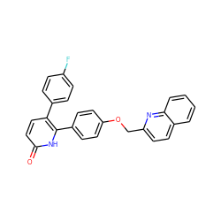 O=c1ccc(-c2ccc(F)cc2)c(-c2ccc(OCc3ccc4ccccc4n3)cc2)[nH]1 ZINC000473153462