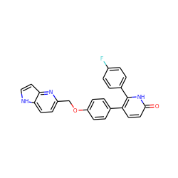 O=c1ccc(-c2ccc(OCc3ccc4[nH]ccc4n3)cc2)c(-c2ccc(F)cc2)[nH]1 ZINC000473154762