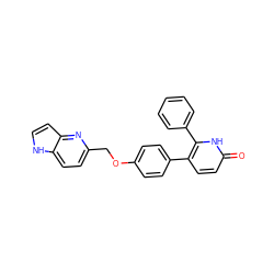 O=c1ccc(-c2ccc(OCc3ccc4[nH]ccc4n3)cc2)c(-c2ccccc2)[nH]1 ZINC000473154195