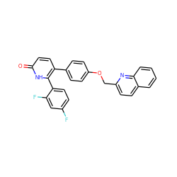 O=c1ccc(-c2ccc(OCc3ccc4ccccc4n3)cc2)c(-c2ccc(F)cc2F)[nH]1 ZINC000473154965