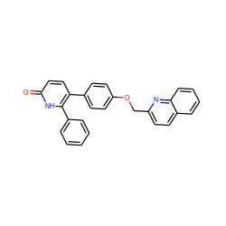 O=c1ccc(-c2ccc(OCc3ccc4ccccc4n3)cc2)c(-c2ccccc2)[nH]1 ZINC000473161121