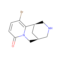 O=c1ccc(Br)c2n1C[C@@H]1CNC[C@H]2C1 ZINC000013519534