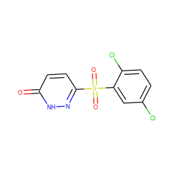 O=c1ccc(S(=O)(=O)c2cc(Cl)ccc2Cl)n[nH]1 ZINC000011536170