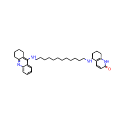 O=c1ccc2c([nH]1)CCC[C@@H]2NCCCCCCCCCCCCNc1c2c(nc3ccccc13)CCCC2 ZINC000026401514