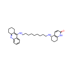 O=c1ccc2c([nH]1)CCC[C@@H]2NCCCCCCCCCNc1c2c(nc3ccccc13)CCCC2 ZINC000026393517