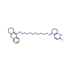 O=c1ccc2c([nH]1)CCC[C@H]2NCCCCCCCCCCNc1c2c(nc3ccccc13)CCCC2 ZINC000012504437