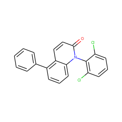 O=c1ccc2c(-c3ccccc3)cccc2n1-c1c(Cl)cccc1Cl ZINC000029125617