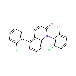 O=c1ccc2c(-c3ccccc3Cl)cccc2n1-c1c(Cl)cccc1Cl ZINC000029125759