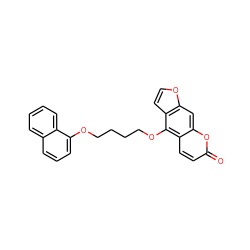 O=c1ccc2c(OCCCCOc3cccc4ccccc34)c3ccoc3cc2o1 ZINC000034661012