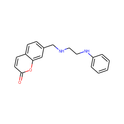 O=c1ccc2ccc(CNCCNc3ccccc3)cc2o1 ZINC000002003124