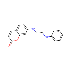 O=c1ccc2ccc(NCCNc3ccccc3)cc2o1 ZINC000049902670