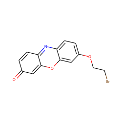 O=c1ccc2nc3ccc(OCCBr)cc3oc-2c1 ZINC000199627366