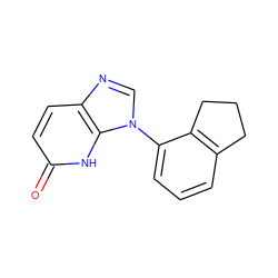 O=c1ccc2ncn(-c3cccc4c3CCC4)c2[nH]1 ZINC000118272541