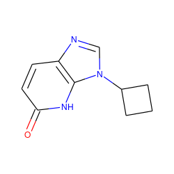 O=c1ccc2ncn(C3CCC3)c2[nH]1 ZINC000118271084