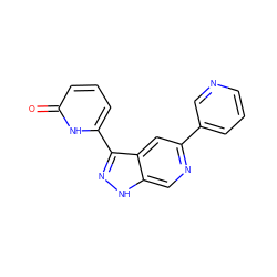 O=c1cccc(-c2n[nH]c3cnc(-c4cccnc4)cc23)[nH]1 ZINC000205247603