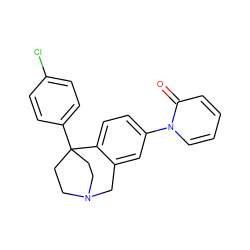 O=c1ccccn1-c1ccc2c(c1)CN1CCC2(c2ccc(Cl)cc2)CC1 ZINC000114348492