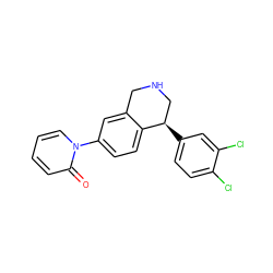 O=c1ccccn1-c1ccc2c(c1)CNC[C@H]2c1ccc(Cl)c(Cl)c1 ZINC000114513892