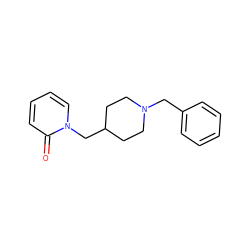 O=c1ccccn1CC1CCN(Cc2ccccc2)CC1 ZINC000013686306