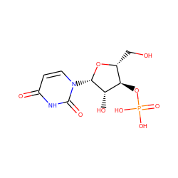 O=c1ccn([C@@H]2O[C@H](CO)[C@@H](OP(=O)(O)O)[C@@H]2O)c(=O)[nH]1 ZINC000012502494