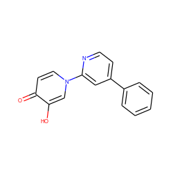 O=c1ccn(-c2cc(-c3ccccc3)ccn2)cc1O ZINC000145060860