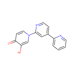 O=c1ccn(-c2cc(-c3ccccn3)ccn2)cc1O ZINC000653856875