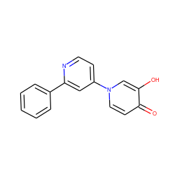 O=c1ccn(-c2ccnc(-c3ccccc3)c2)cc1O ZINC000653845458