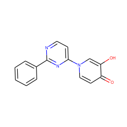 O=c1ccn(-c2ccnc(-c3ccccc3)n2)cc1O ZINC000150065203