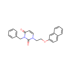 O=c1ccn(CCOc2ccc3ccccc3c2)c(=O)n1Cc1ccccc1 ZINC000004776287