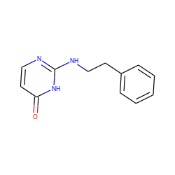 O=c1ccnc(NCCc2ccccc2)[nH]1 ZINC000008667238